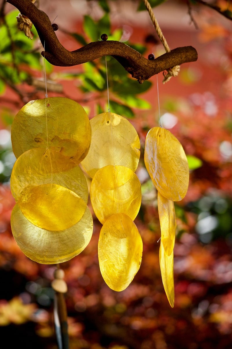 Wind Chime in Garden
